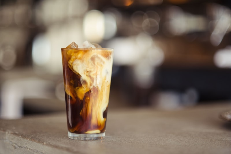 Iced coffee drink at Chloe's Pit Stop